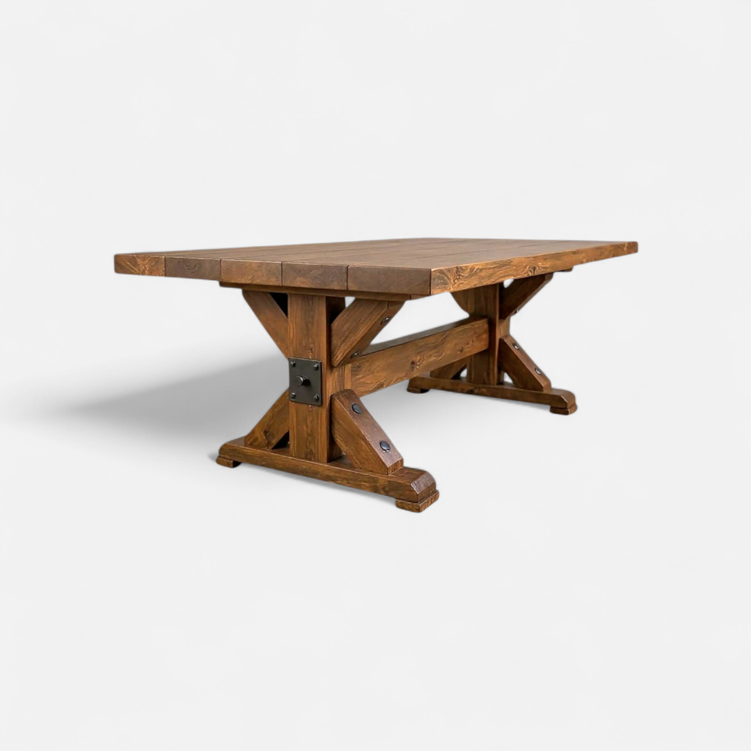 rektangulärt matbord kebnekaise ranch i massivt trä från Nordanlids Rustik