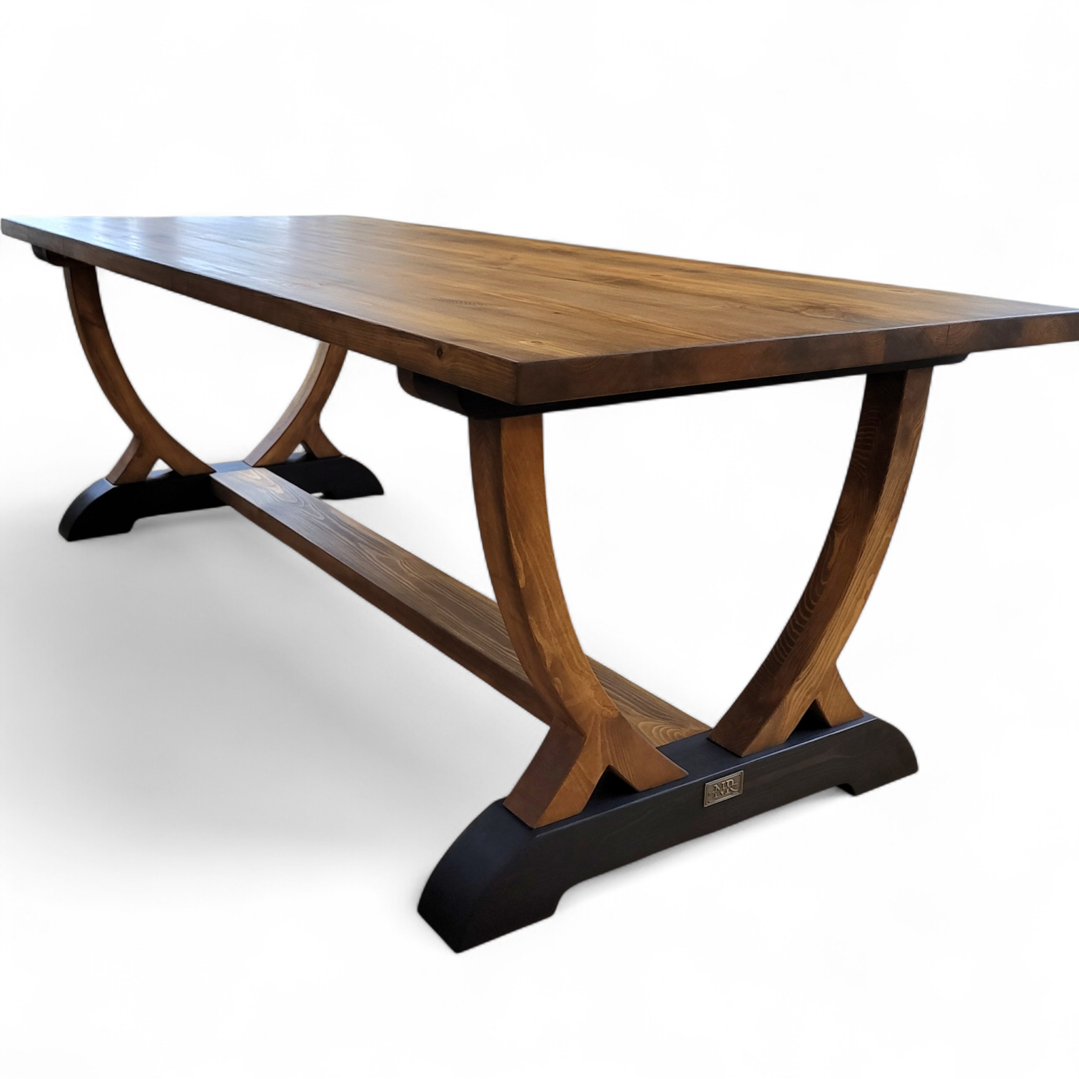 Rektangulärt matbord i massivt trä - Harmoni - handgjort av Nordanlids Rustik 